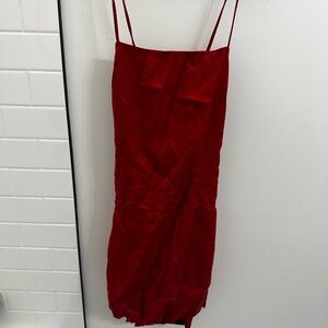 Forever 21 Red Mini Dress with Spaghetti Straps